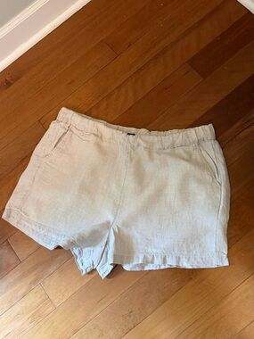 J.CREW linen shorts women’s XL flax color